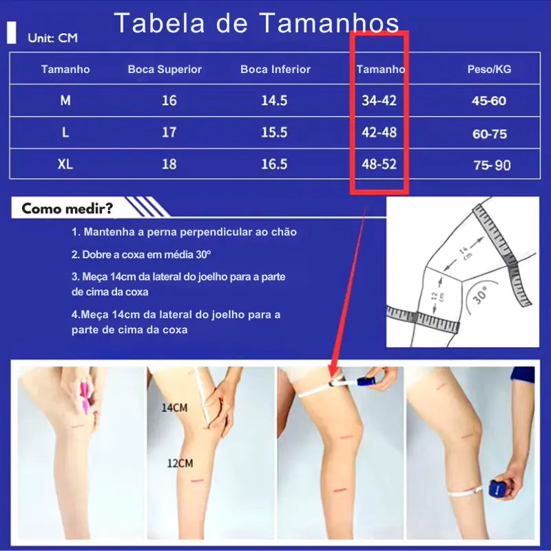 Joelheira de Compressão de Silicone Multifunção