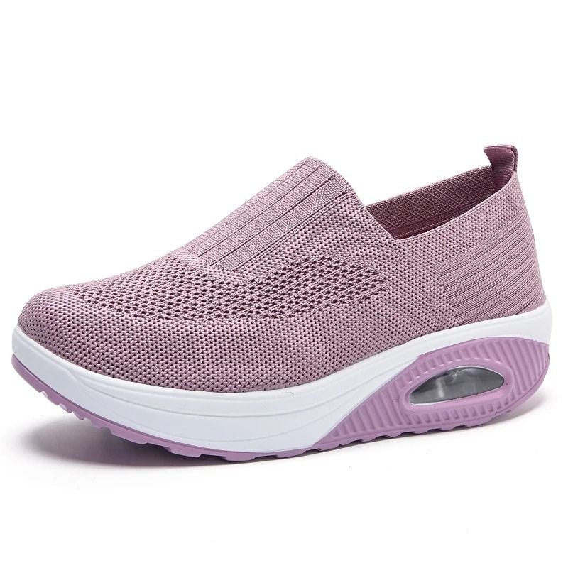 Tênis-Ortopédico-Feminino-Casual-Vulcanizado-rosa